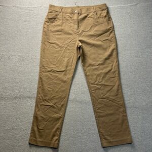 Fit Sight Straight Leg Pants Womens 16 Khaki Stretch Casual Career Office Wear